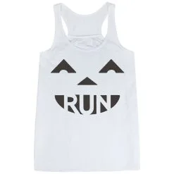 Flowy Racerback Tank Top - Pumpkin Run -goneforarun Sales 2023 tr 36193 WHITE MAIN