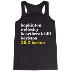 Flowy Racerback Tank Top - Run Mantra - Boston -goneforarun Sales 2023 tr 36219 BLACK MAIN