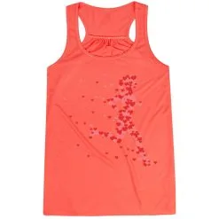Flowy Racerback Tank Top - Heartfelt Runner Girl -goneforarun Sales 2023 tr 36223 CORAL MAIN