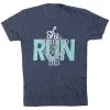 Running Short Sleeve T-Shirt - She Believed She Could So She Did 2 Running Short Sleeve T-Shirt - She Believed She Could So She Did -goneforarun Sales 2023 tr 36256 NAVY FLAT