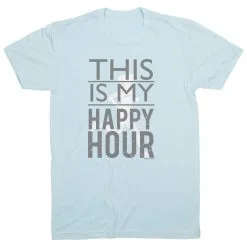 Running Short Sleeve T-Shirt - This Is My Happy Hour 19 Running Short Sleeve T-Shirt - This Is My Happy Hour -goneforarun Sales 2023 tr 36262 LIGHTBLUE FLAT