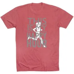 Running Short Sleeve T-Shirt - This Is My Happy Hour 20 Running Short Sleeve T-Shirt - This Is My Happy Hour -goneforarun Sales 2023 tr 36262 MAUVE FLAT