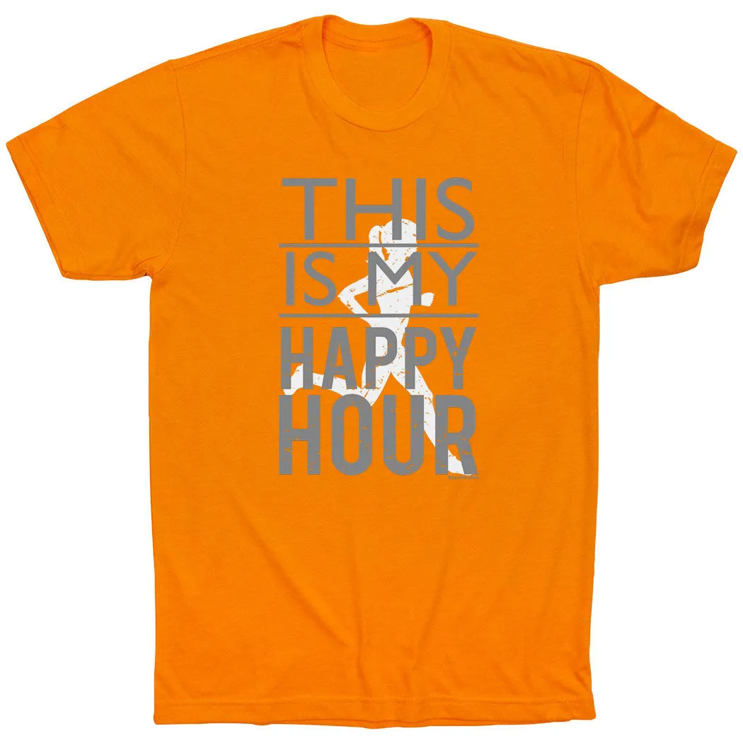 Running Short Sleeve T-Shirt - This Is My Happy Hour 12 Running Short Sleeve T-Shirt - This Is My Happy Hour - Image 10