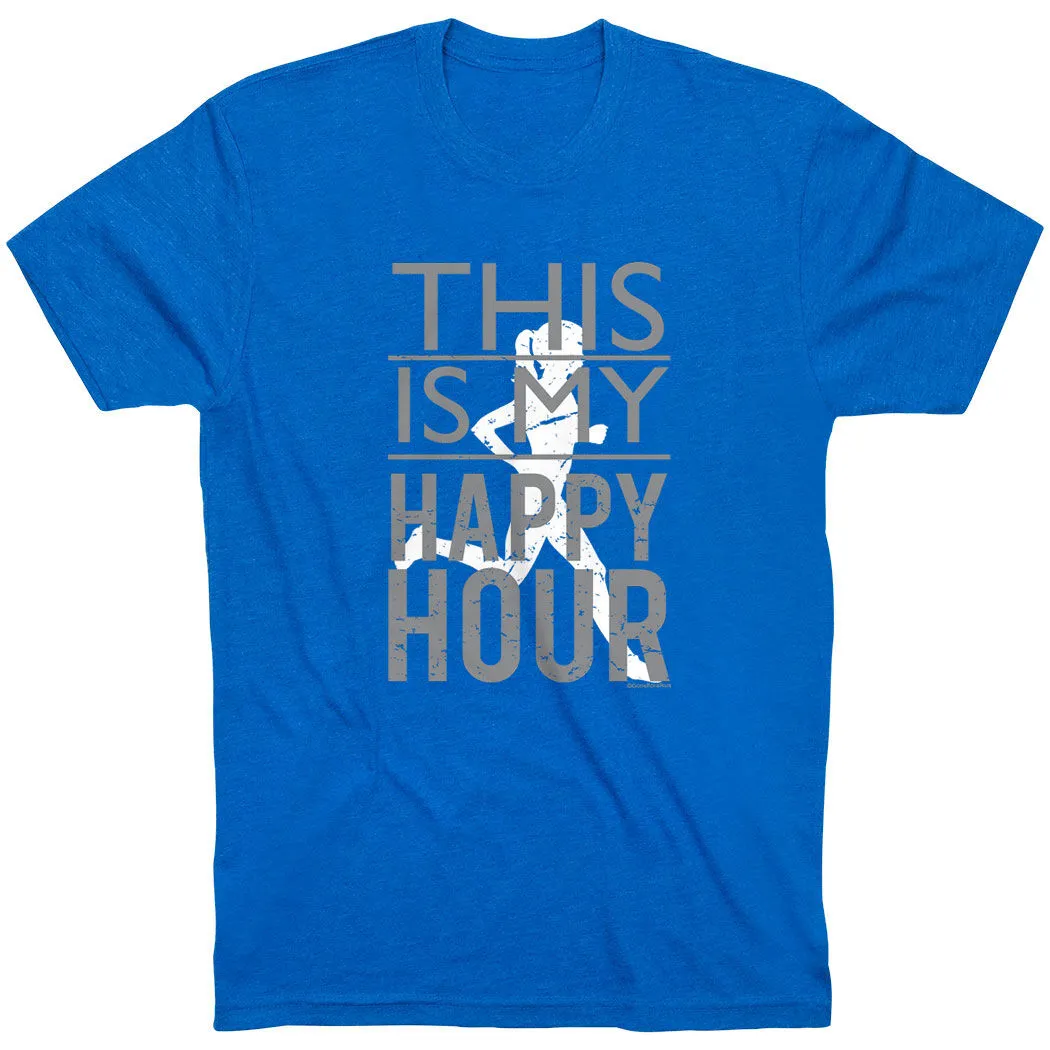 Running Short Sleeve T-Shirt - This Is My Happy Hour 13 Running Short Sleeve T-Shirt - This Is My Happy Hour - Image 11