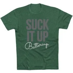 Running Short Sleeve T-Shirt - Suck It Up Buttercup -goneforarun Sales 2023 tr 36268 FORESTGREEN FLAT