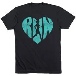 Running Short Sleeve T-Shirt - Love The Run 16 Running Short Sleeve T-Shirt - Love The Run -goneforarun Sales 2023 tr 36280 BLACK FLAT