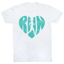 Running Short Sleeve T-Shirt - Love The Run 21 Running Short Sleeve T-Shirt - Love The Run -goneforarun Sales 2023 tr 36280 WHITE FLAT