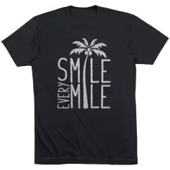 Running Short Sleeve T-Shirt - Smile Every Mile -goneforarun Sales 2023 tr 36290 BLACK FLAT