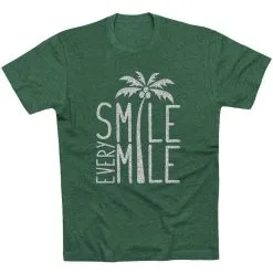 Running Short Sleeve T-Shirt - Smile Every Mile -goneforarun Sales 2023 tr 36290 FORESTGREEN FLAT