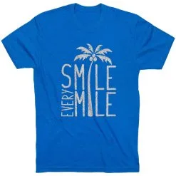 Running Short Sleeve T-Shirt - Smile Every Mile -goneforarun Sales 2023 tr 36290 ROYAL FLAT