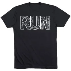 Running Short Sleeve T-Shirt - Run With Inspiration 18 Running Short Sleeve T-Shirt - Run With Inspiration -goneforarun Sales 2023 tr 36291 BLACK FLAT