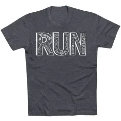 Running Short Sleeve T-Shirt - Run With Inspiration 19 Running Short Sleeve T-Shirt - Run With Inspiration -goneforarun Sales 2023 tr 36291 CHARCOAL FLAT