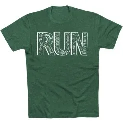 Running Short Sleeve T-Shirt - Run With Inspiration 20 Running Short Sleeve T-Shirt - Run With Inspiration -goneforarun Sales 2023 tr 36291 FORESTGREEN FLAT