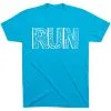 Running Short Sleeve T-Shirt - Run With Inspiration -goneforarun Sales 2023 tr 36291 TURQUOISE FLAT