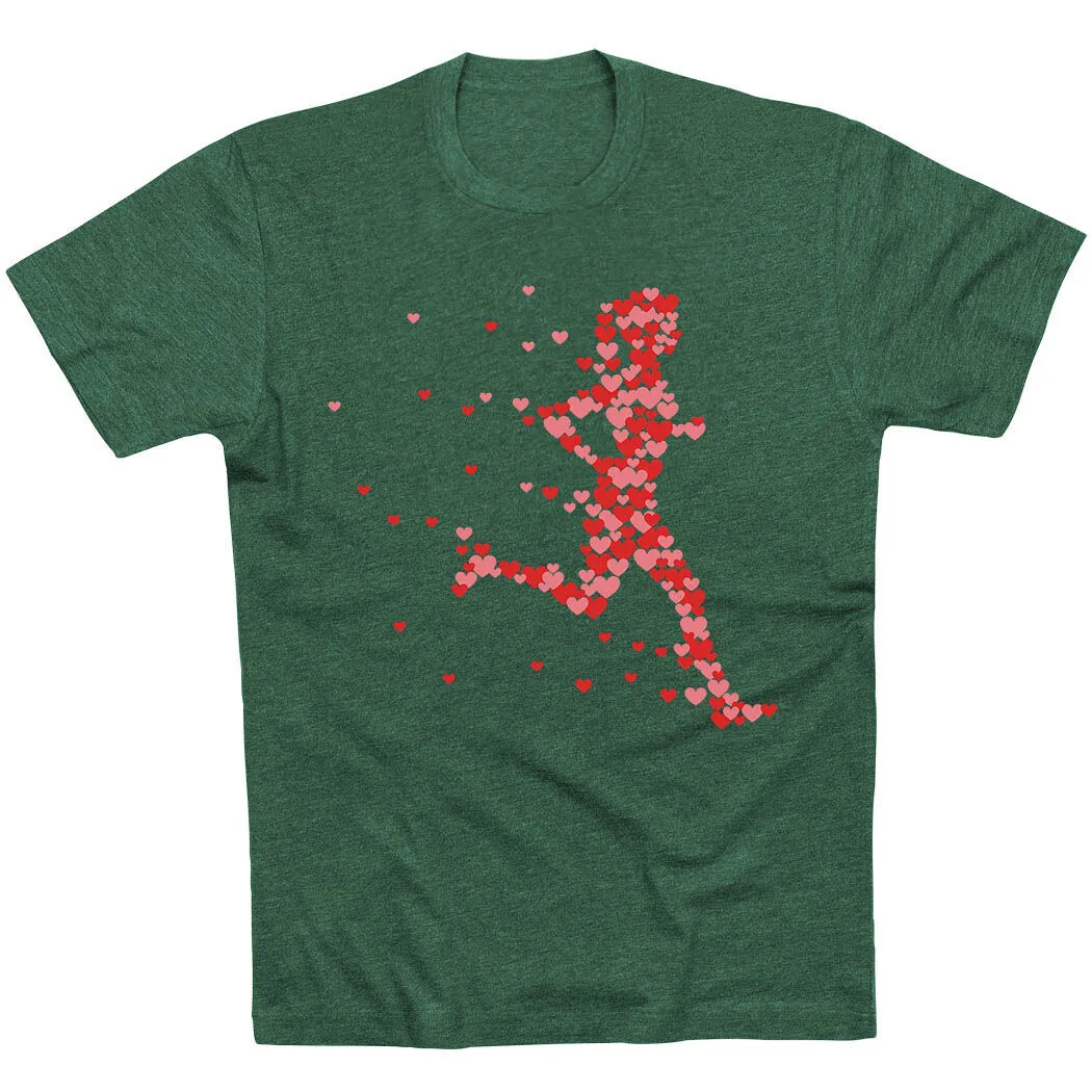 Running Short Sleeve T-Shirt - Heartfelt Runner Girl 8 Running Short Sleeve T-Shirt - Heartfelt Runner Girl - Image 6