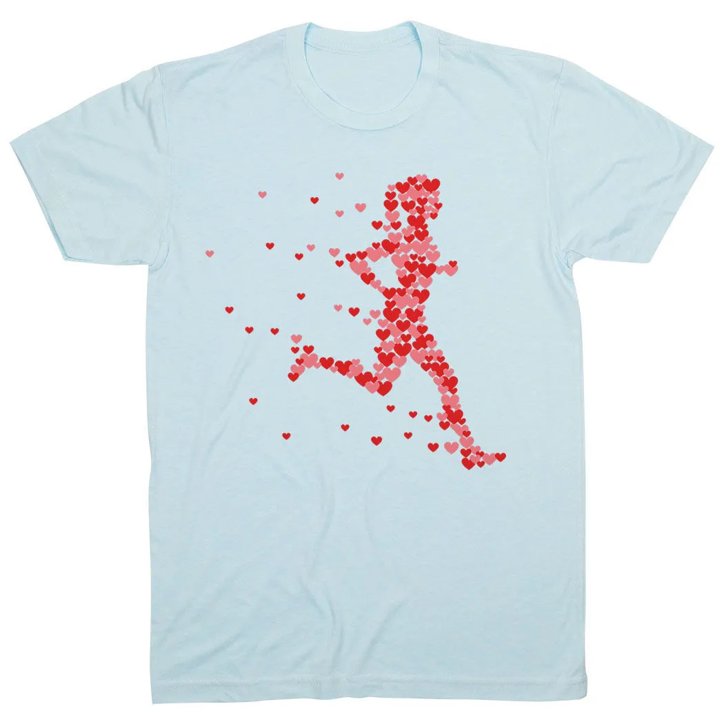 Running Short Sleeve T-Shirt - Heartfelt Runner Girl 10 Running Short Sleeve T-Shirt - Heartfelt Runner Girl - Image 8