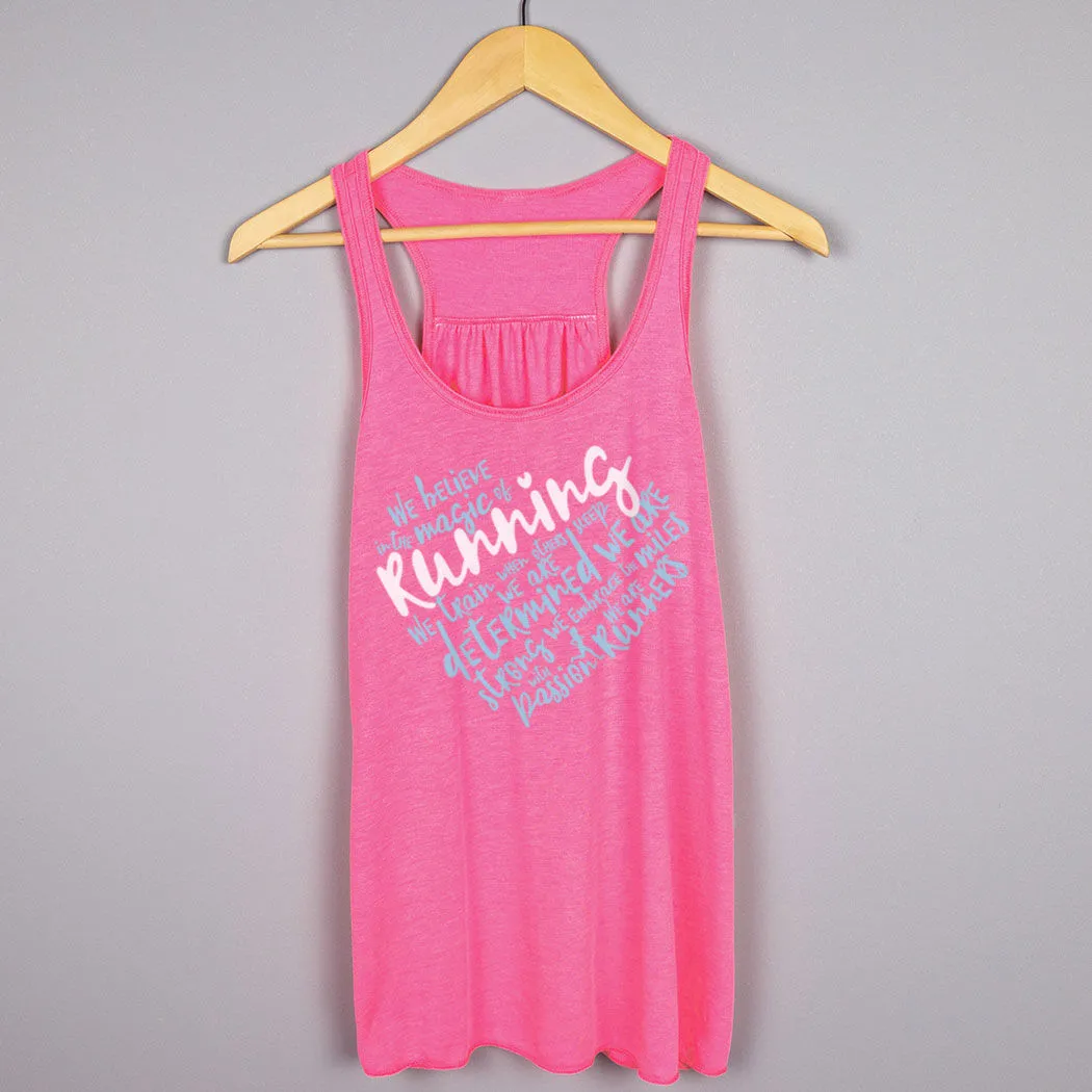 Flowy Racerback Tank Top - Live Love Run Heart 6 Flowy Racerback Tank Top - Live Love Run Heart - Image 4