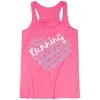 Flowy Racerback Tank Top - Live Love Run Heart -goneforarun Sales 2023 tr 36694 PINK MAIN