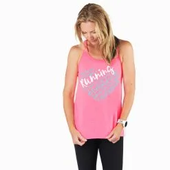 Flowy Racerback Tank Top - Live Love Run Heart 15 Flowy Racerback Tank Top - Live Love Run Heart -goneforarun Sales 2023 tr 36694 PINK MODEL