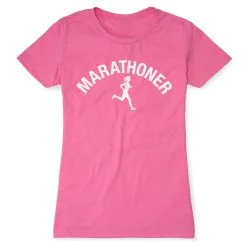 Women's Everyday Runners Tee - Marathoner Girl -goneforarun Sales 2023 tr 36793 HOTPINK