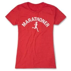 Women's Everyday Runners Tee - Marathoner Girl -goneforarun Sales 2023 tr 36793 RED