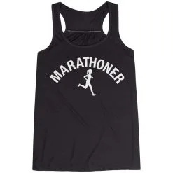Flowy Racerback Tank Top - Marathoner Girl -goneforarun Sales 2023 tr 36978 BLACK MAIN