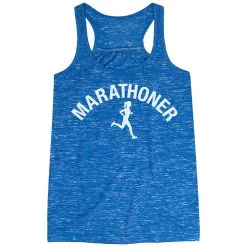 Flowy Racerback Tank Top - Marathoner Girl -goneforarun Sales 2023 tr 36978 BLUE MAIN
