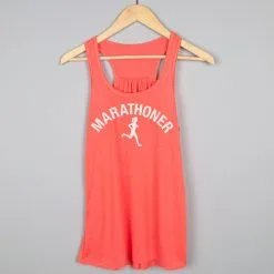 Flowy Racerback Tank Top - Marathoner Girl -goneforarun Sales 2023 tr 36978 CORAL HANGER