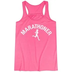 Flowy Racerback Tank Top - Marathoner Girl -goneforarun Sales 2023 tr 36978 PINK MAIN