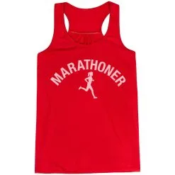 Flowy Racerback Tank Top - Marathoner Girl -goneforarun Sales 2023 tr 36978 RED MAIN
