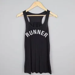 Flowy Racerback Tank Top - Runner Arc -goneforarun Sales 2023 tr 36987 BLACK HANGER