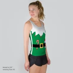 Women's Performance Tank Top - Elf Runner -goneforarun Sales 2023 tr 37075 MODELFRONT