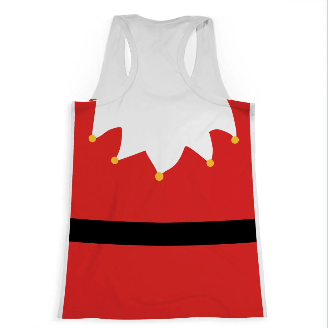 Women's Performance Tank Top - Mrs. Claus Runner 4 Women's Performance Tank Top - Mrs. Claus Runner - Image 2