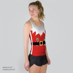 Women's Performance Tank Top - Mrs. Claus Runner 8 Women's Performance Tank Top - Mrs. Claus Runner -goneforarun Sales 2023 tr 37081 MODELFRONT