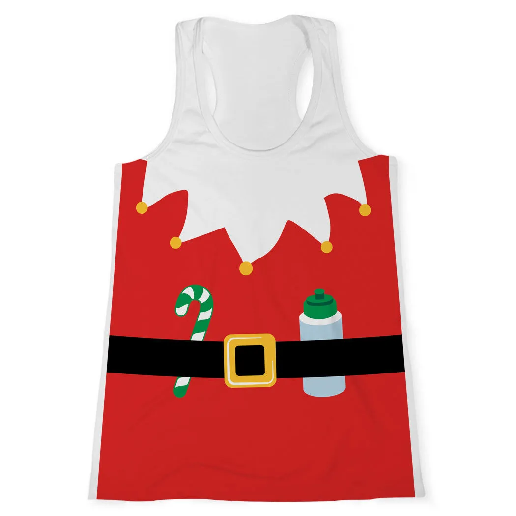 Women's Performance Tank Top - Mrs. Claus Runner 3 Women's Performance Tank Top - Mrs. Claus Runner