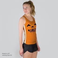 Women's Performance Tank Top - Pumpkin Run -goneforarun Sales 2023 tr 37084 MODELFRONT