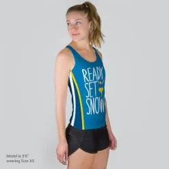 Women's Performance Tank Top - Ready Set Snow -goneforarun Sales 2023 tr 37085 MODELFRONT