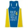 Women's Performance Tank Top - Run Like A Beast Finish Like A Beauty (Bold) -goneforarun Sales 2023 tr 37087