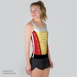Women's Performance Tank Top - Run Pirate Run -goneforarun Sales 2023 tr 37088 MODELFRONT