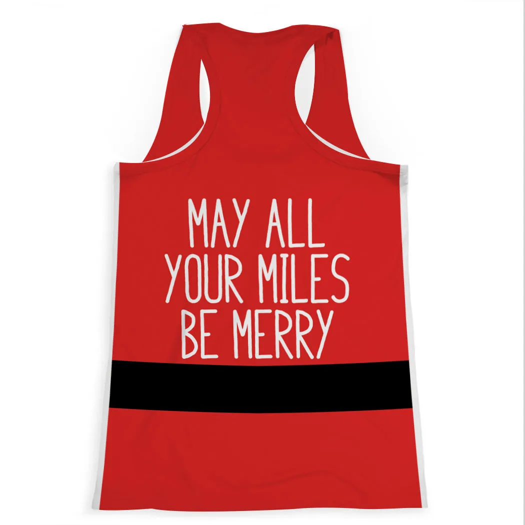 Women's Performance Tank Top - Santa Runner 4 Women's Performance Tank Top - Santa Runner - Image 2