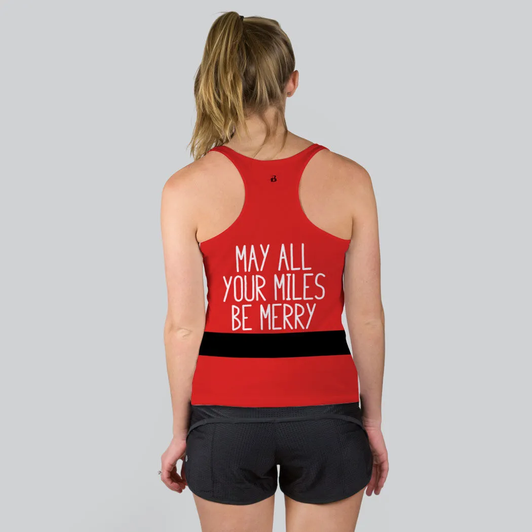 Women's Performance Tank Top - Santa Runner 6 Women's Performance Tank Top - Santa Runner - Image 4