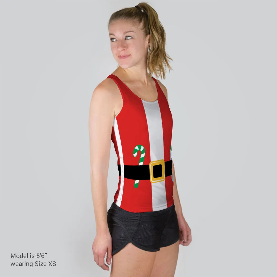 Women's Performance Tank Top - Santa Runner 5 Women's Performance Tank Top - Santa Runner - Image 3