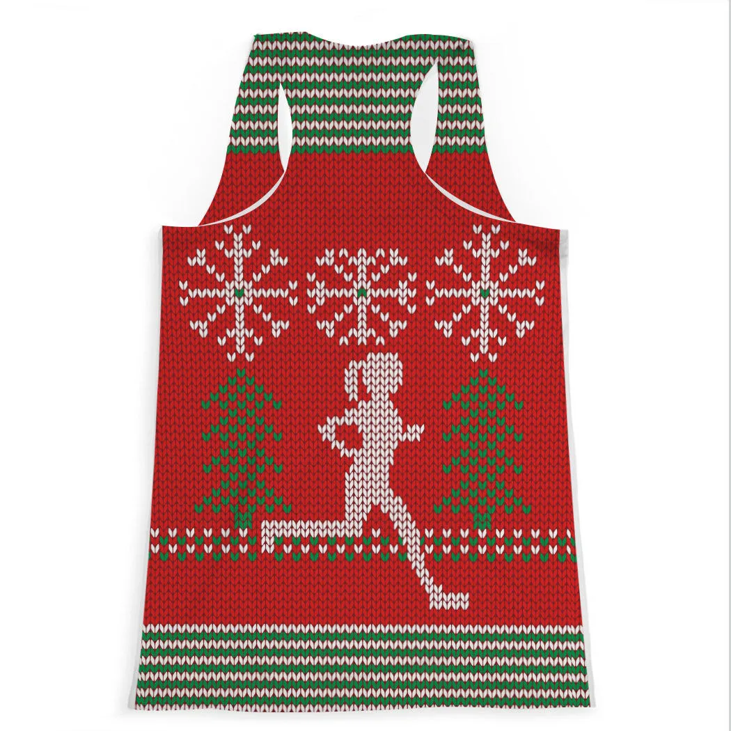 Women's Performance Tank Top - Ugly Sweater 4 Women's Performance Tank Top - Ugly Sweater - Image 2