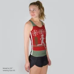 Women's Performance Tank Top - Ugly Sweater 8 Women's Performance Tank Top - Ugly Sweater -goneforarun Sales 2023 tr 37093 MODELFRONT