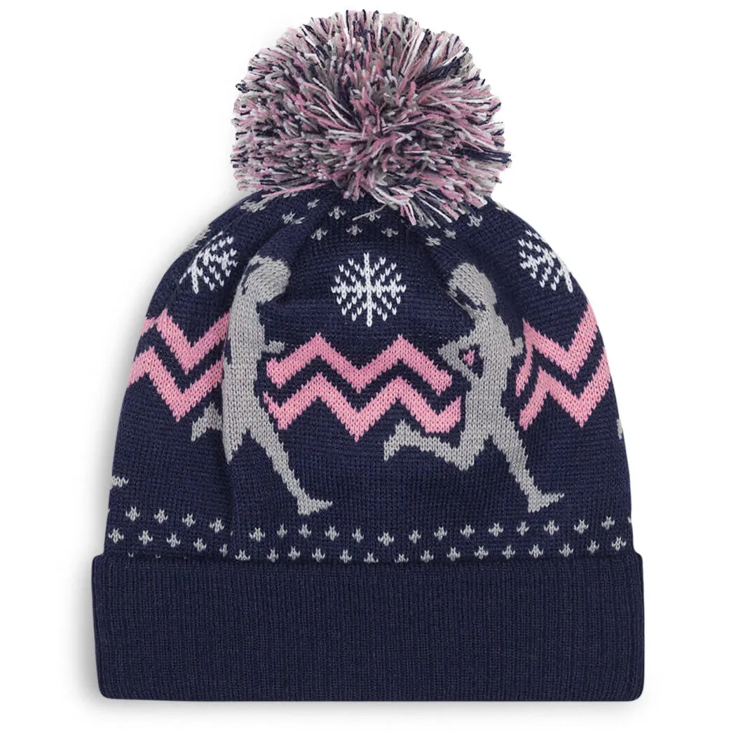 Running Knit Hat - Runner Girl Navy 3 Running Knit Hat - Runner Girl Navy