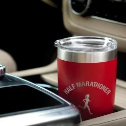 Running 20oz. Double Insulated Tumbler - Half Marathoner Girl -goneforarun Sales 2023 tr 37650 RED CAR