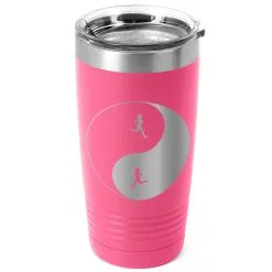 Running 20oz. Double Insulated Tumbler - Runner Girl Yin Yang -goneforarun Sales 2023 tr 37654 PINK MAIN