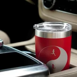 Running 20oz. Double Insulated Tumbler - Runner Girl Yin Yang -goneforarun Sales 2023 tr 37654 RED CAR