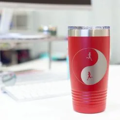 Running 20oz. Double Insulated Tumbler - Runner Girl Yin Yang -goneforarun Sales 2023 tr 37654 RED DESK