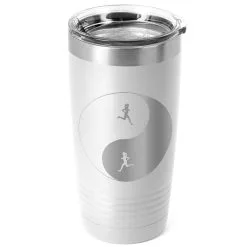 Running 20oz. Double Insulated Tumbler - Runner Girl Yin Yang -goneforarun Sales 2023 tr 37654 WHITE MAIN